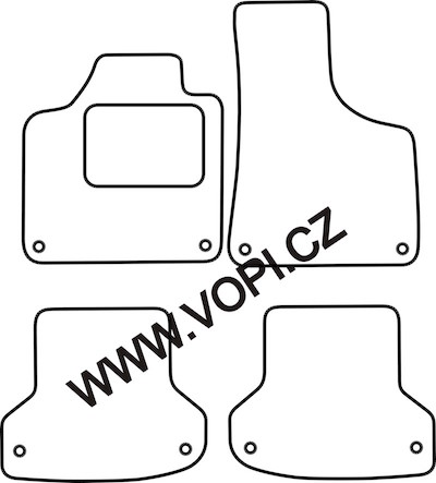 Autokoberce Audi A3 2003 - 2012 Colorfit Fun (213)